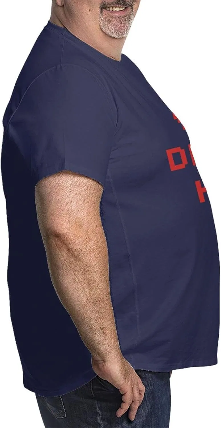 Мужская футболка свободного кроя Custom Big and Tall, Navy Blue — фото 4