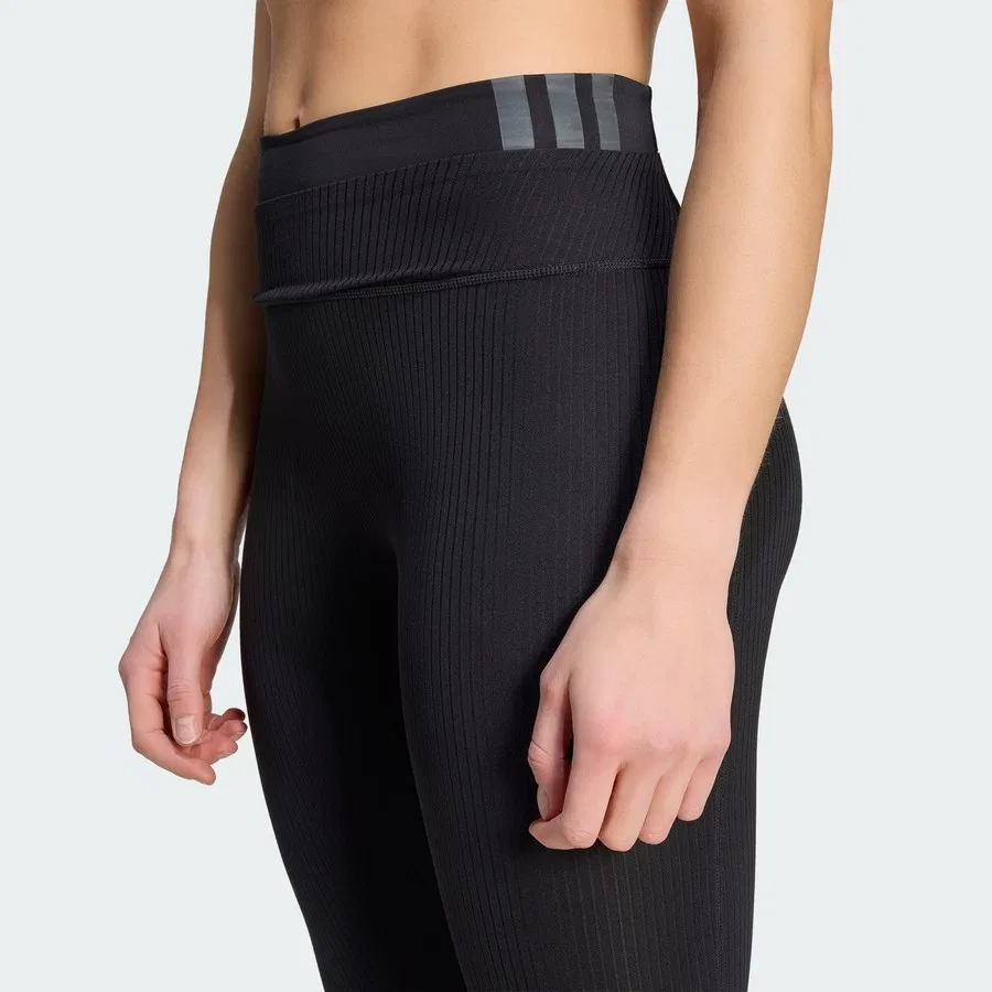 Спортивные леггинсы All Me Rib adidas, Черный — фото 4