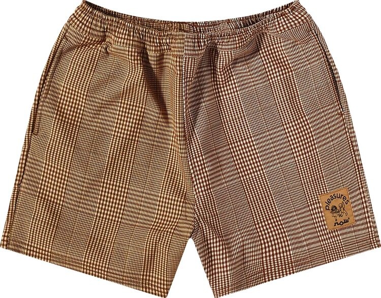 

Шорты Pleasures Chase Plaid Shorts 'Brown', коричневый