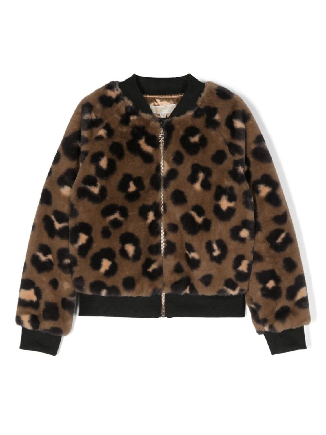 

Michael Kors Kids бомбер с анималистичным принтом, коричневый