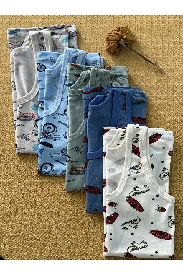 Детская футболка для мальчиков хлопковая набор 5 шт Empi̇Ri̇Me Myquality, Multicolor — фото 3