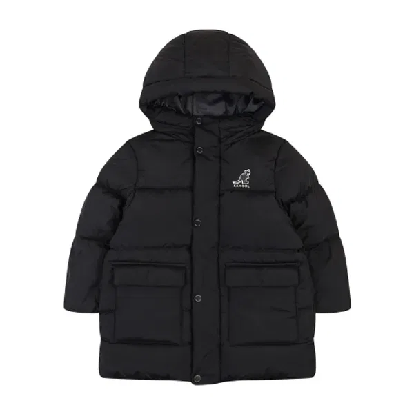 Пуховик мид-даун Keeper Heavy Mid Down Jumper RD 0004, Kangol Kids, черный