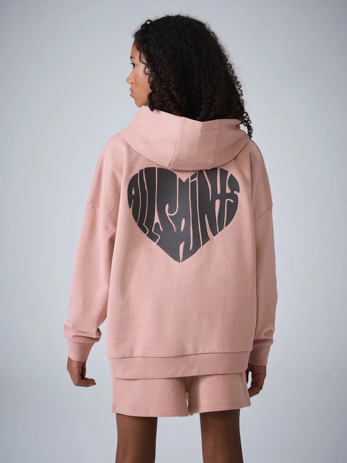 Спортивный костюм All Saints Lover Oversized Fit из хлопка, Mid Pink — фото 2