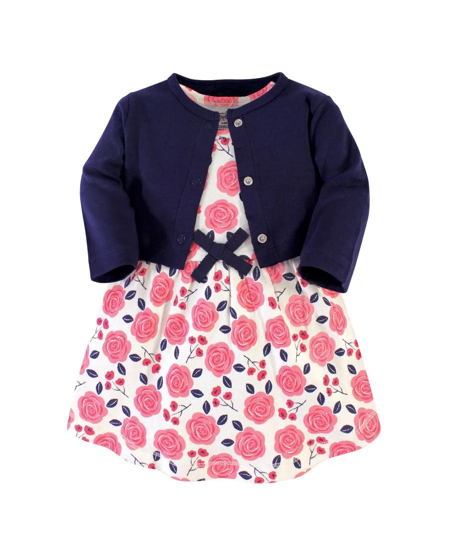 Комплект из платья и кардигана Touched by Nature, Coral Rose