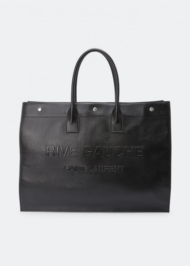 

Сумка-тоут SAINT LAURENT Rive Gauche large tote bag, черный