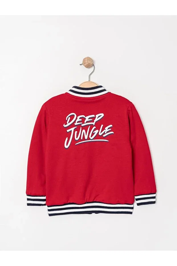 Детский двусторонний плюшевый кардиган с принтом Zelhankids, Navy Blue — фото 3