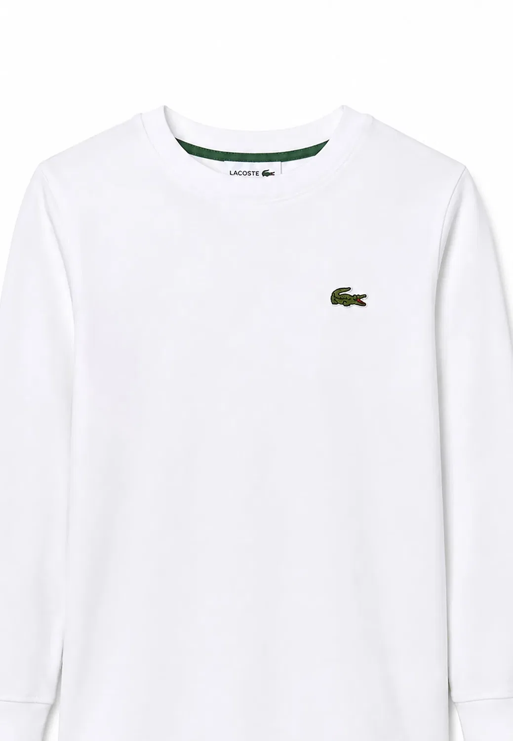 Футболка унисекс с длинными рукавами Lacoste, White — фото 3