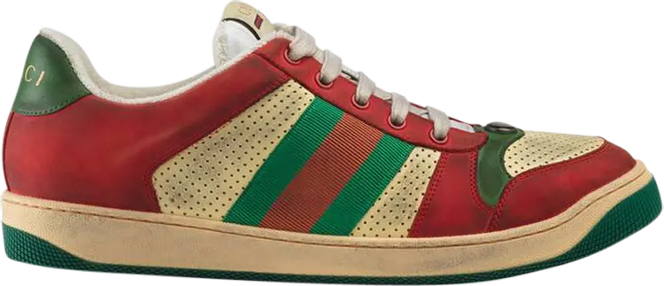 

Кроссовки Gucci Screener Red Beige Green, красный