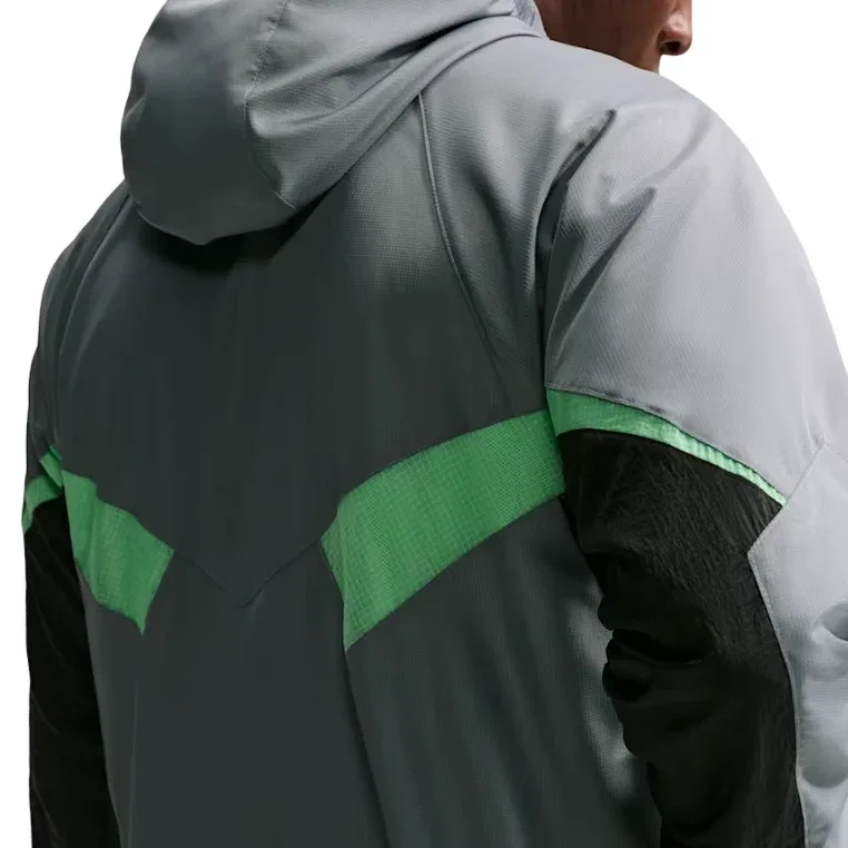 Мужская куртка Premier Repel Hooded Woven Track Jacket 'Illusion Green Cool Grey Black' Nike, Illusion Green/Cool Grey/Black — фото 2