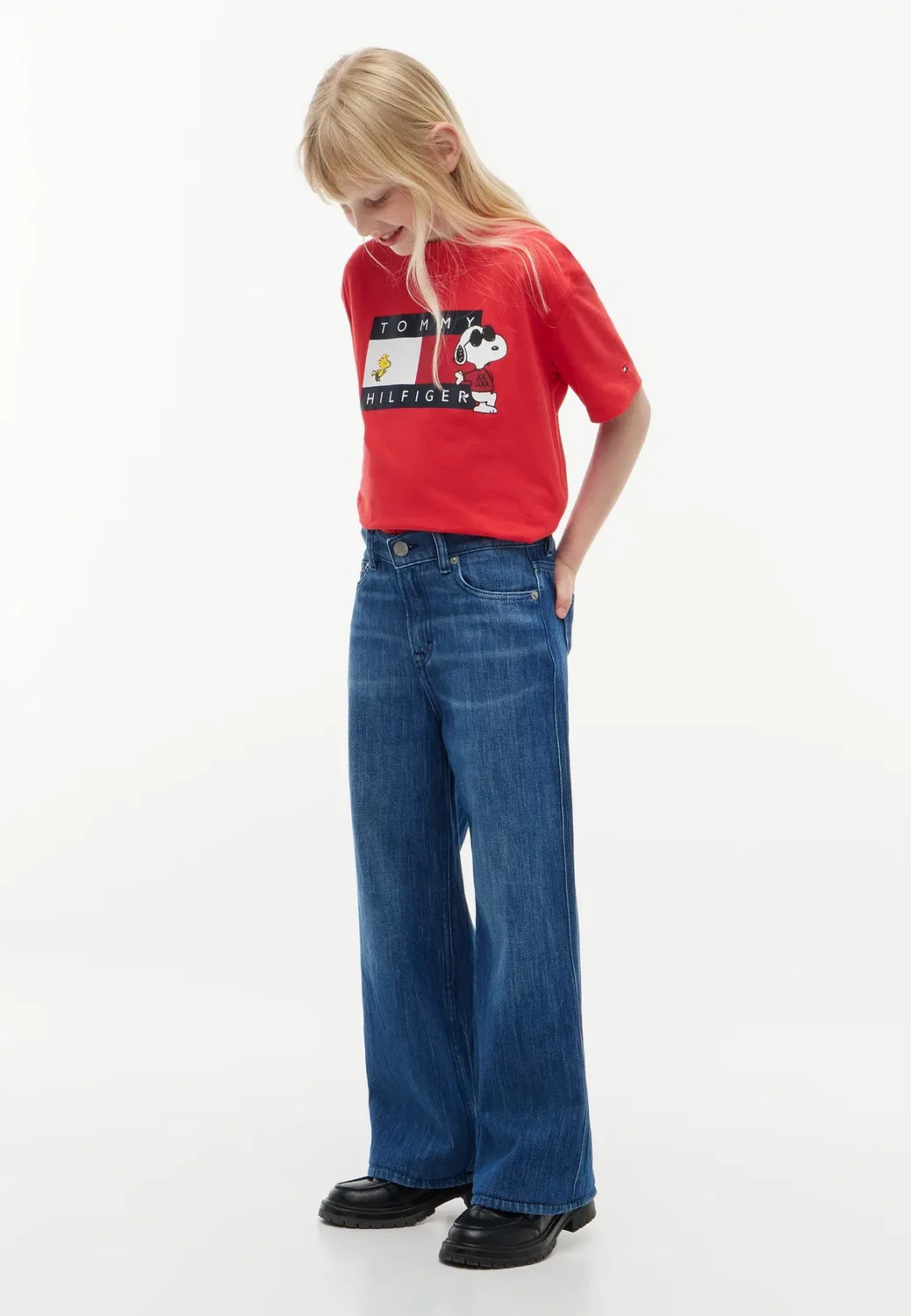 Футболка с принтом Peanuts, унисекс, с коротким рукавом Tommy Hilfiger, Red Glare