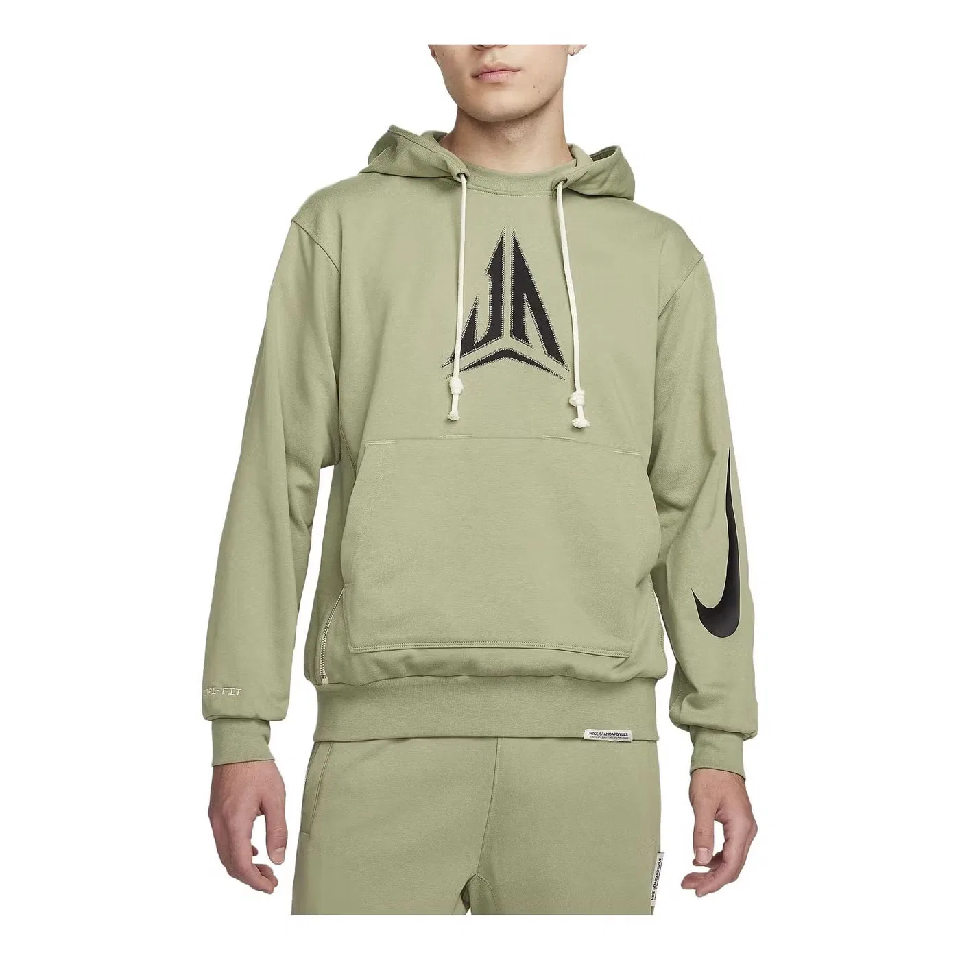 Худи баскетбольное с длинным рукавом JA Nike, оливковый