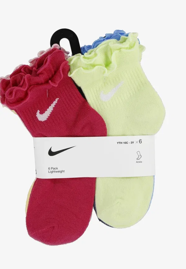 Носки 6 пар, полиэстер, Ruffle ankle 6 pack, Nike Sportswear, multi-coloured, мультиколор — фото 3