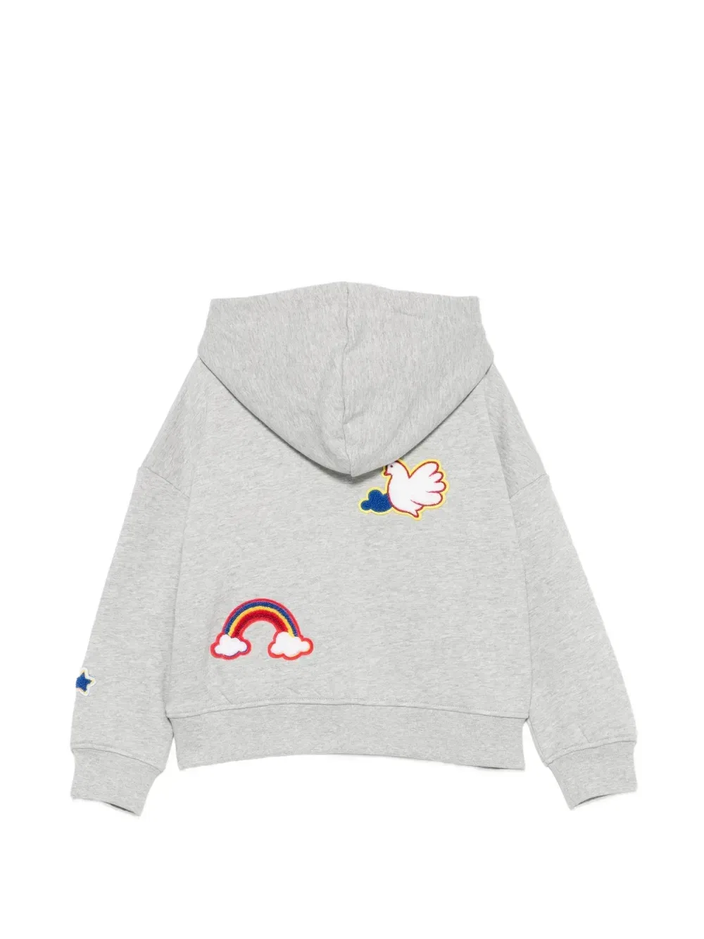 Толстовка с графическим принтом и нашивкой-логотипом Stella Mccartney Kids, серый — фото 2