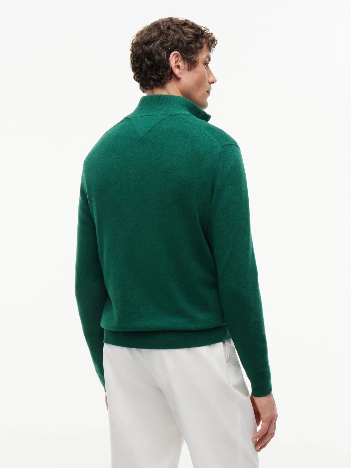 Свитер с молнией Tommy Hilfiger, Verde Bottiglia — фото 3