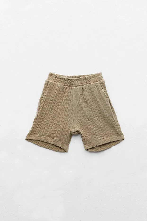 Детские шорты для мальчиков однотонные Paulmark, Khaki