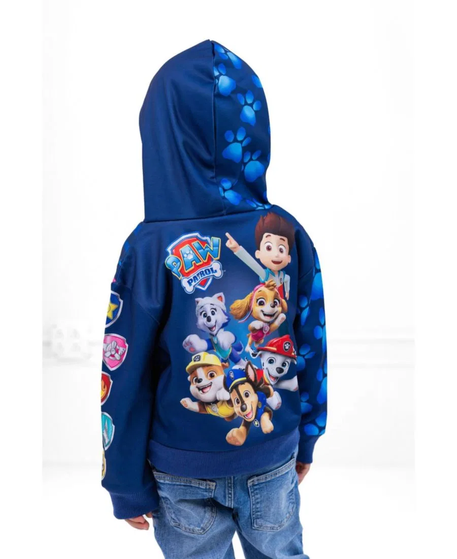 Детский худи из флиса с принтом Duty Calls Paw Patrol, Navy Multi — фото 3