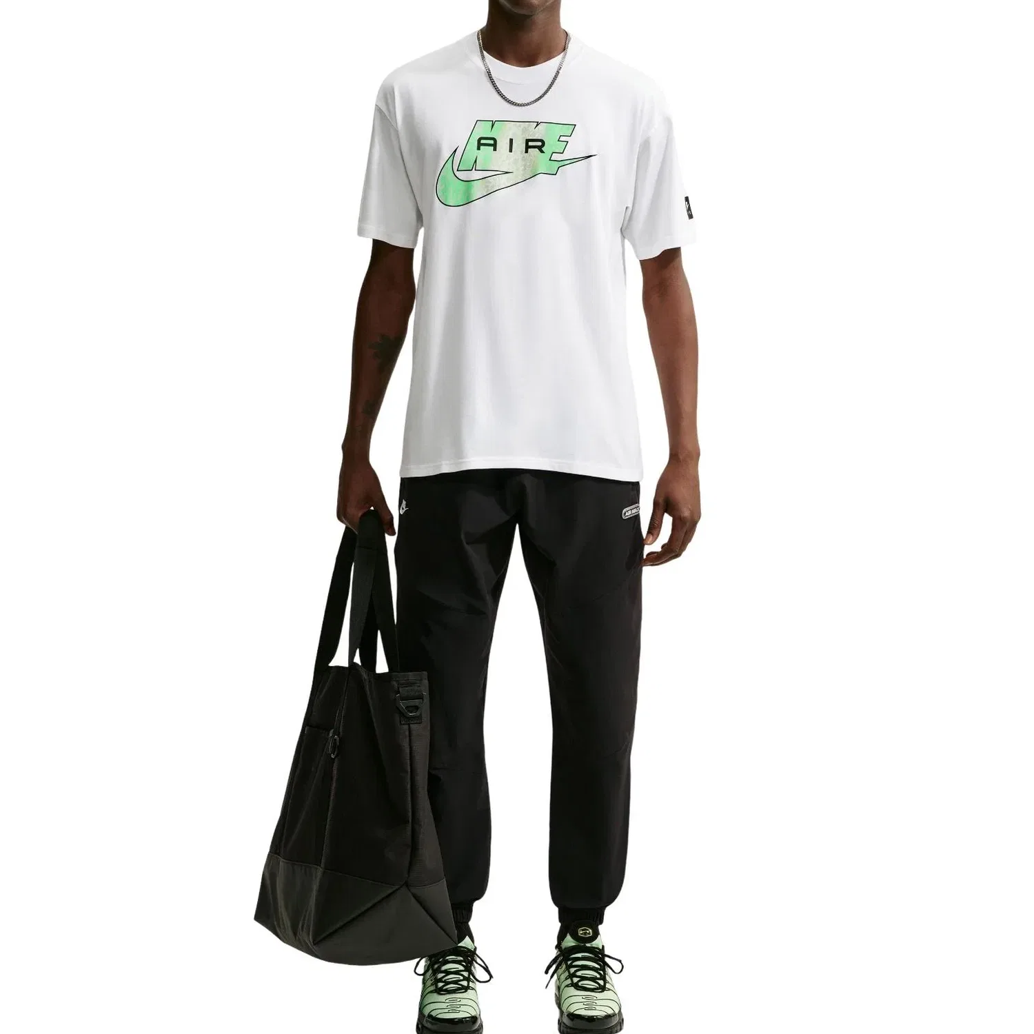Мужская футболка хлопковая Nike Sportswear, белый — фото 2