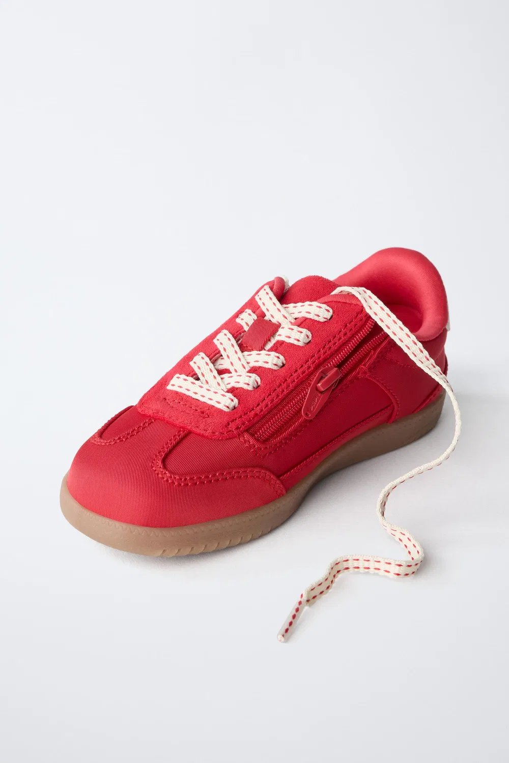 Кроссовки CONTRAST PLIMSOLLS ZARA, Red — фото 3