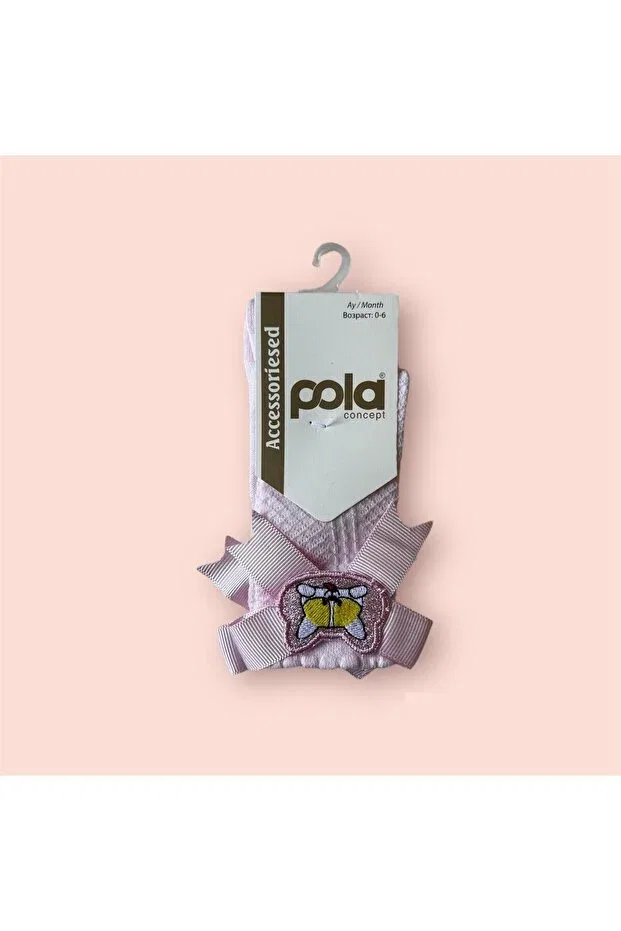 Детские носки для девочек с принтом Cat Pola, Pink