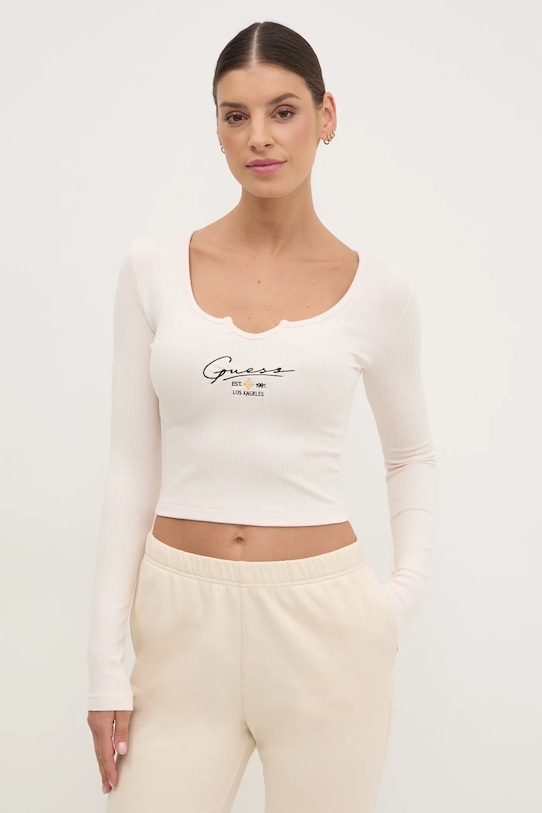 

Лонгслив SUZANNE Guess, бежевый