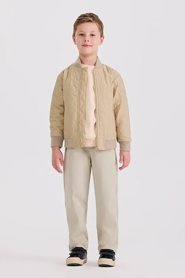 Детское пальто для мальчиков стеганое Panço, Beige