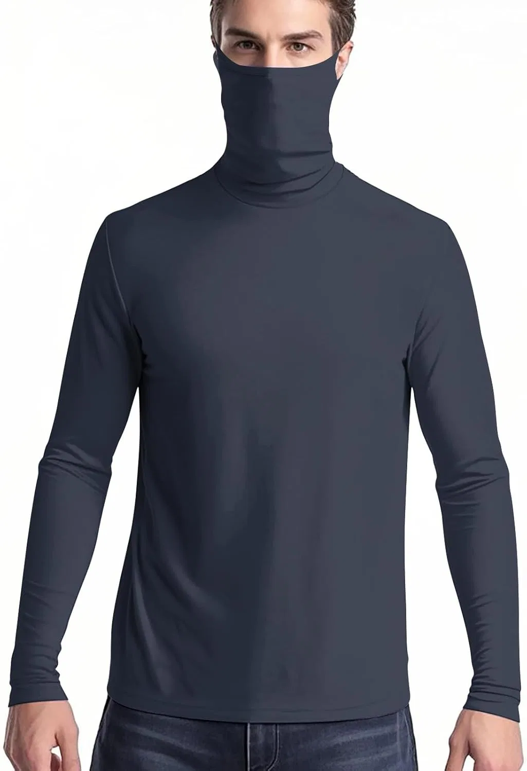 Мужская футболка с защитой от солнца UPF 50+ Long Sleeve, B-navy — фото 2