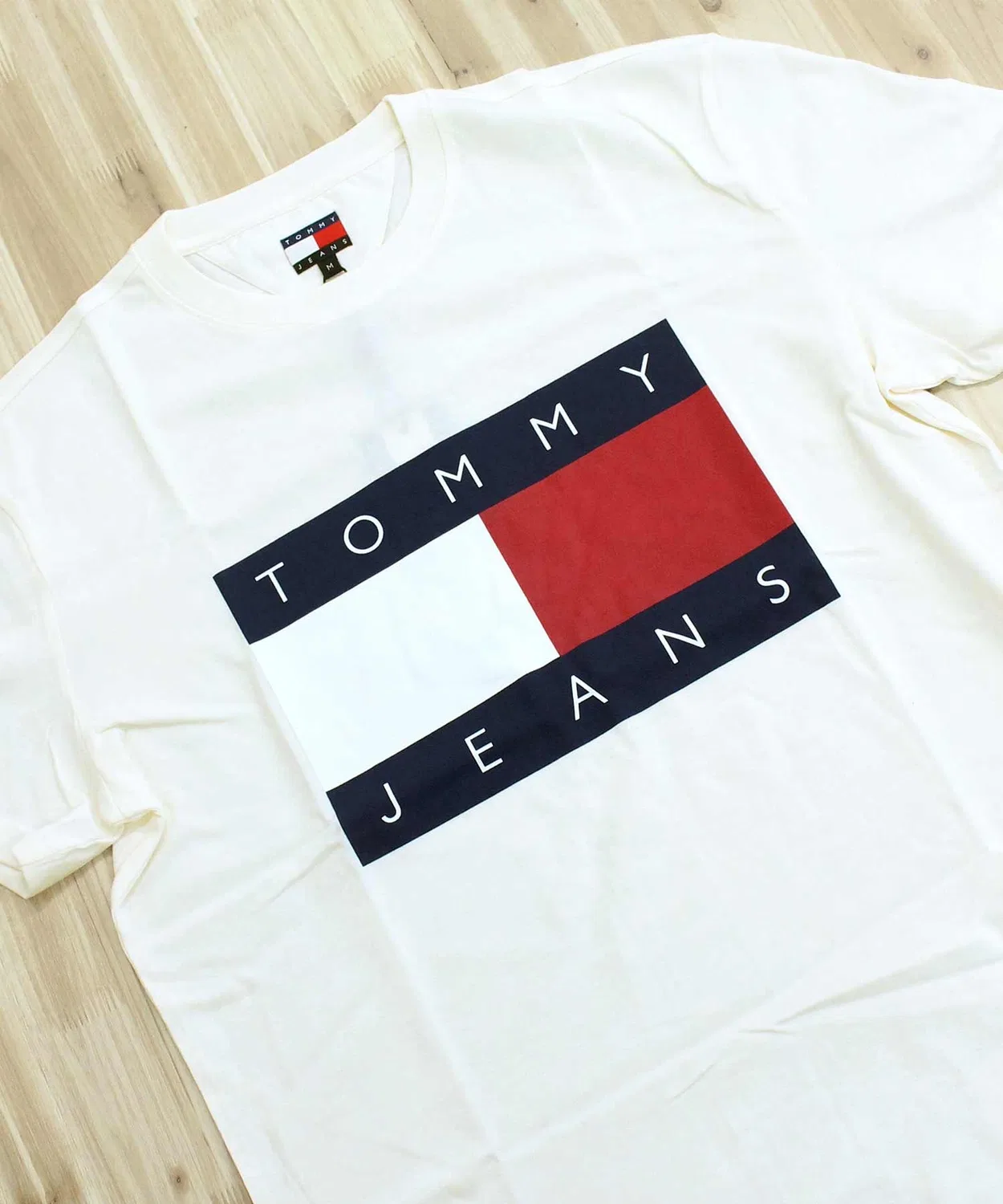 Мужская футболка с принтом Big Flag TOMMY HILFIGER, Black — фото 4