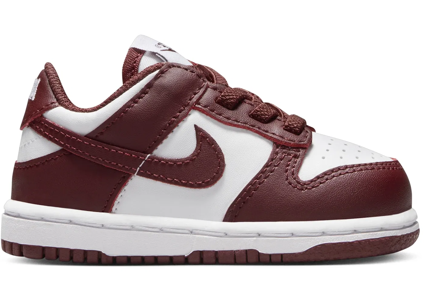 Детские кроссовки с повседневным стилем Nike Dunk Low Nike, White Gym Red Redwood