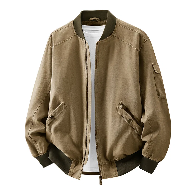 Детская куртка-бейсболка с воротником, модель Workwear, JEEP SPIRIT, Khaki