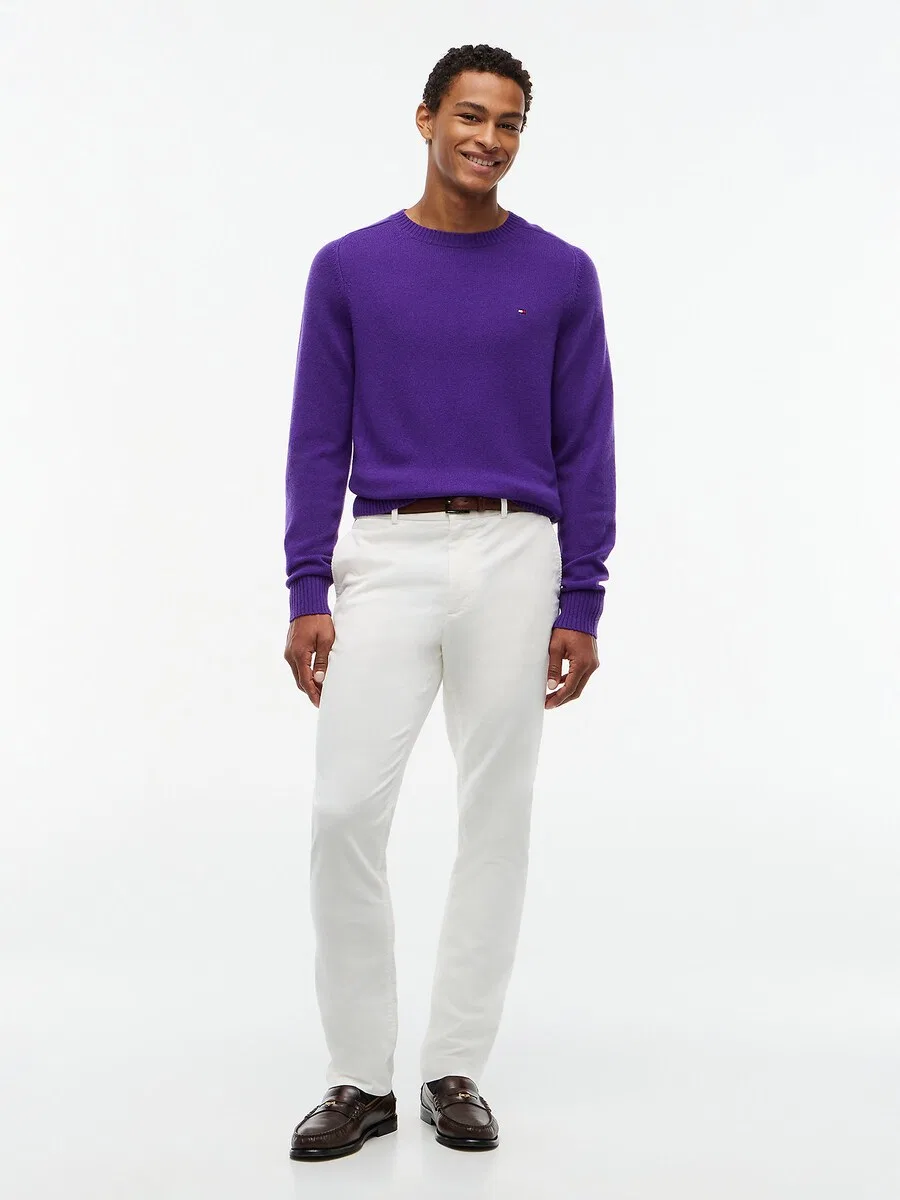 Свитер TOMMY HILFIGER фиолетового цвета — фото 4