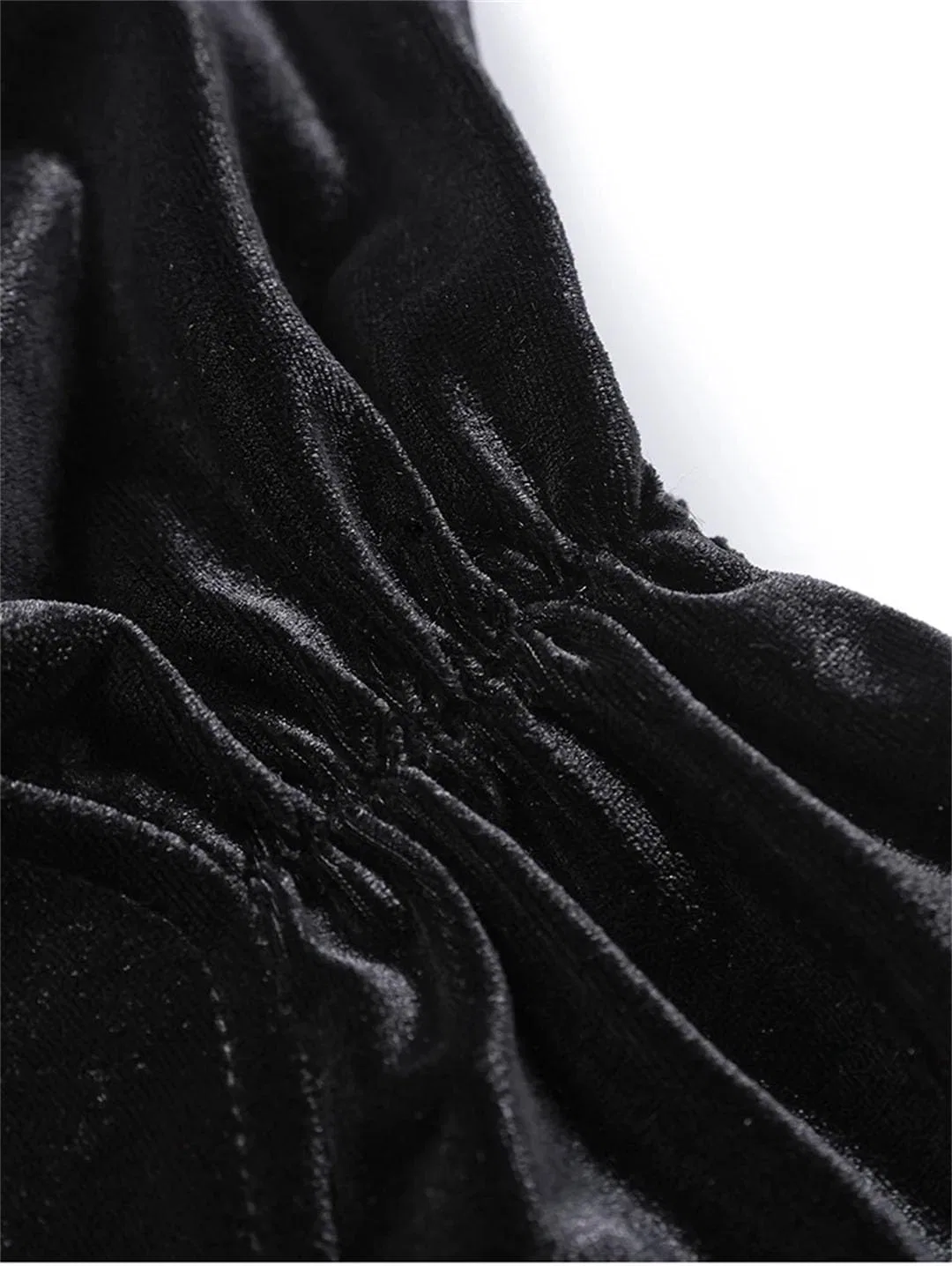 Женское секси мини-платье с контрастной отделкой, Black — фото 2