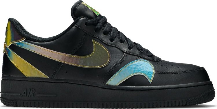 

Кроссовки Nike Air Force 1 Low 'Misplaced Swoosh - Black', черный, Черный;серый, Кроссовки Nike Air Force 1 Low 'Misplaced Swoosh - Black', черный