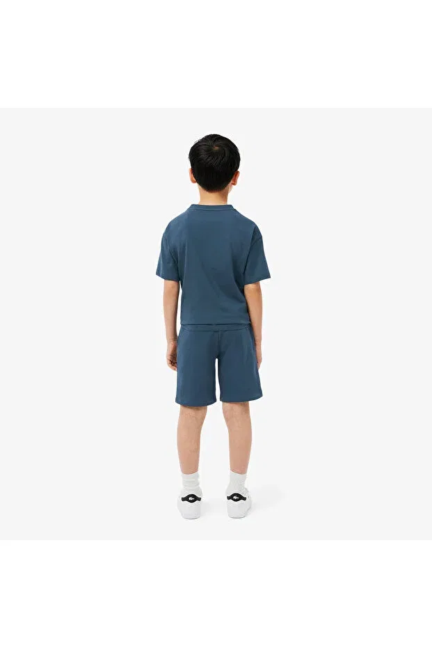 Детские шорты для мальчиков с принтом Lacoste, C7z-Blue — фото 3