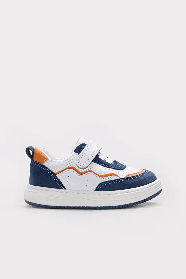 Детские кеды для девочек с геометрическим принтом Fast Step, Denim Nubuck White