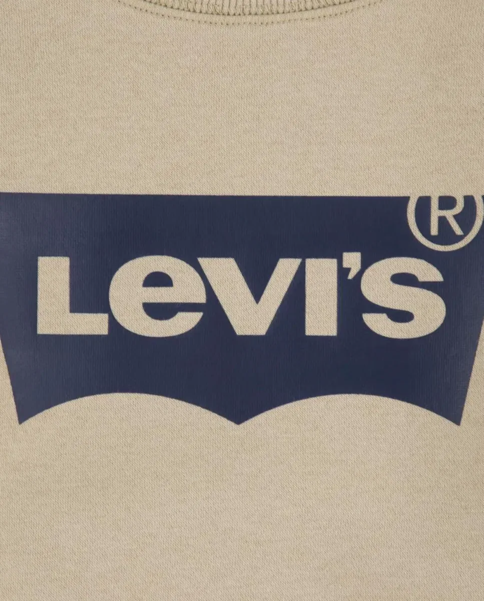 Детская кофта с круглым вырезом и принтом Levi's, Blanco — фото 3