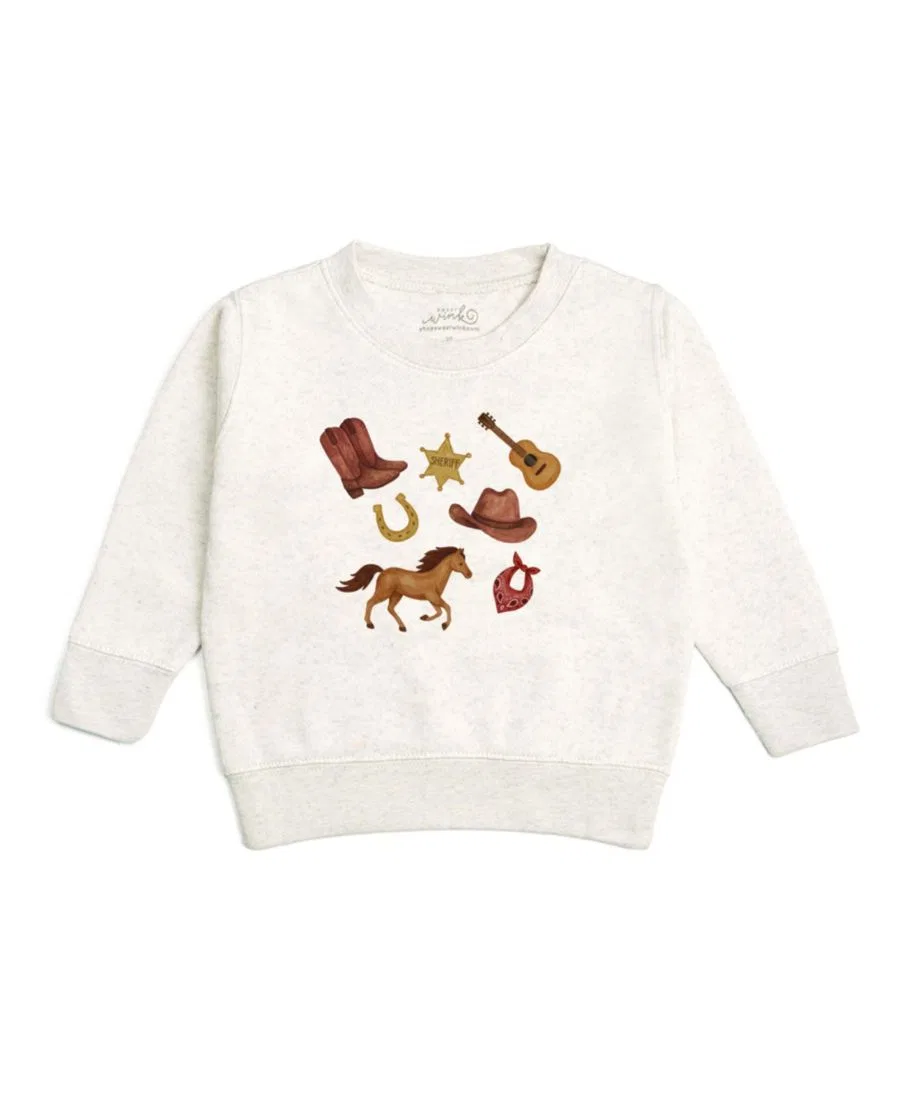 Свитшот Western Cowboy с длинным рукавом Sweet Wink, Natural Heather