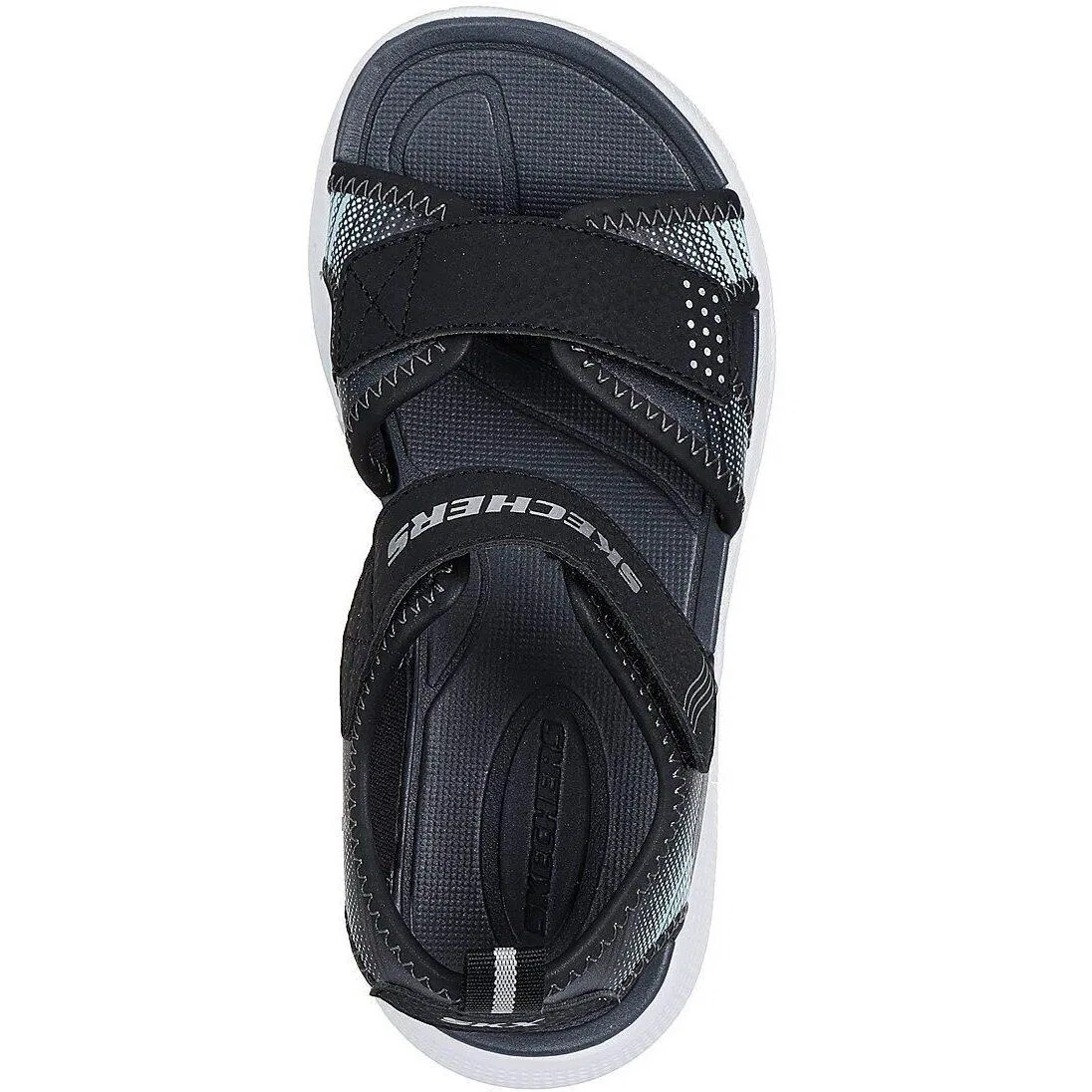Детские сандалии с синтетическим верхом Microspec-splash Skechers, Schwarz — фото 2
