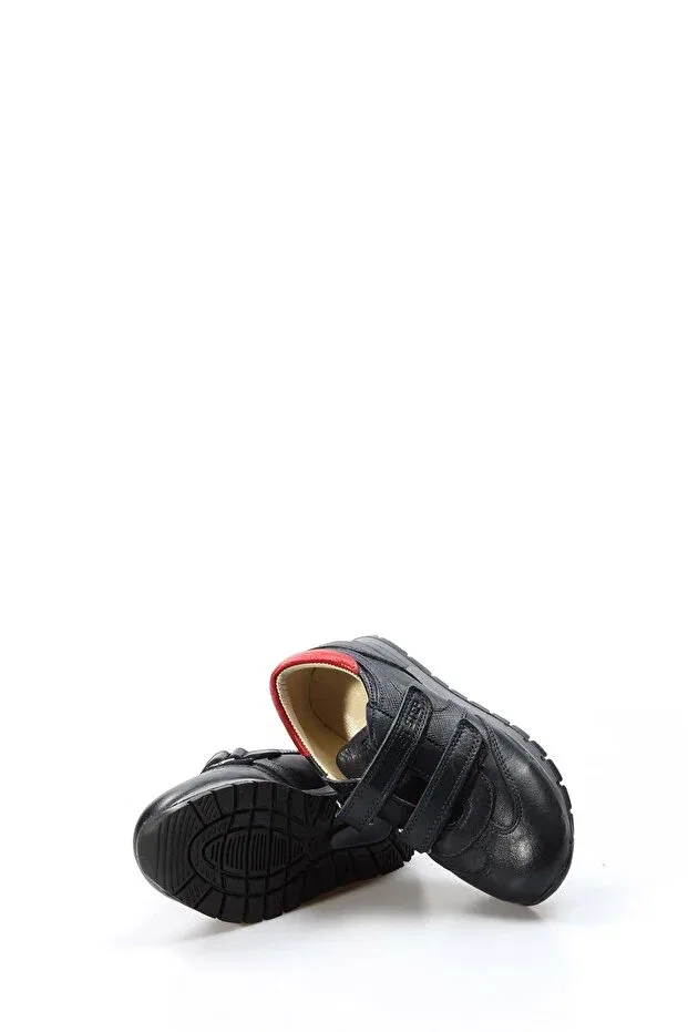 Детские повседневные туфли из натуральной кожи Fast Step, Navy Blue Red — фото 4