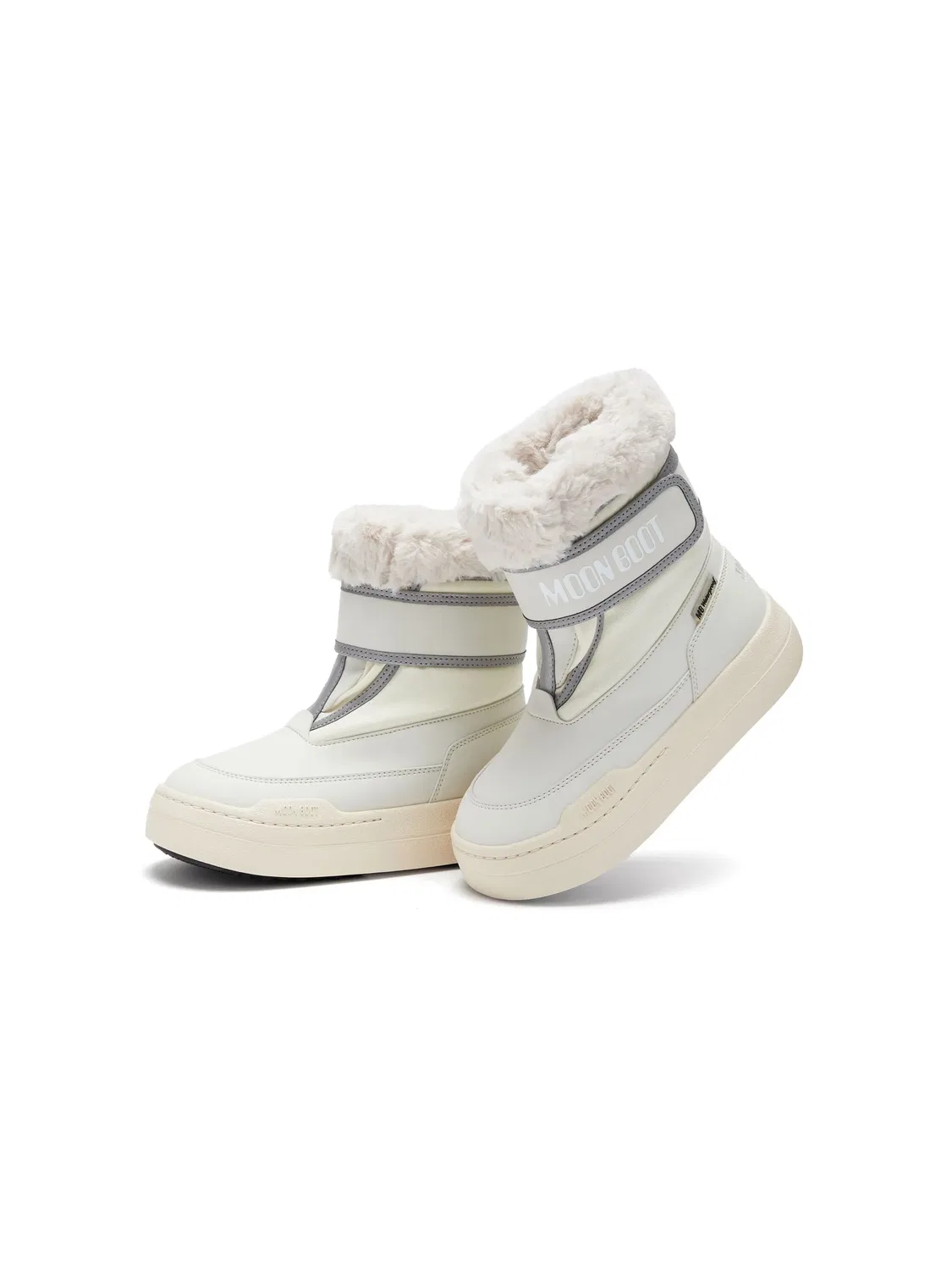 Сноубутсы Park Flatform Moon Boot, кремово-белый — фото 3