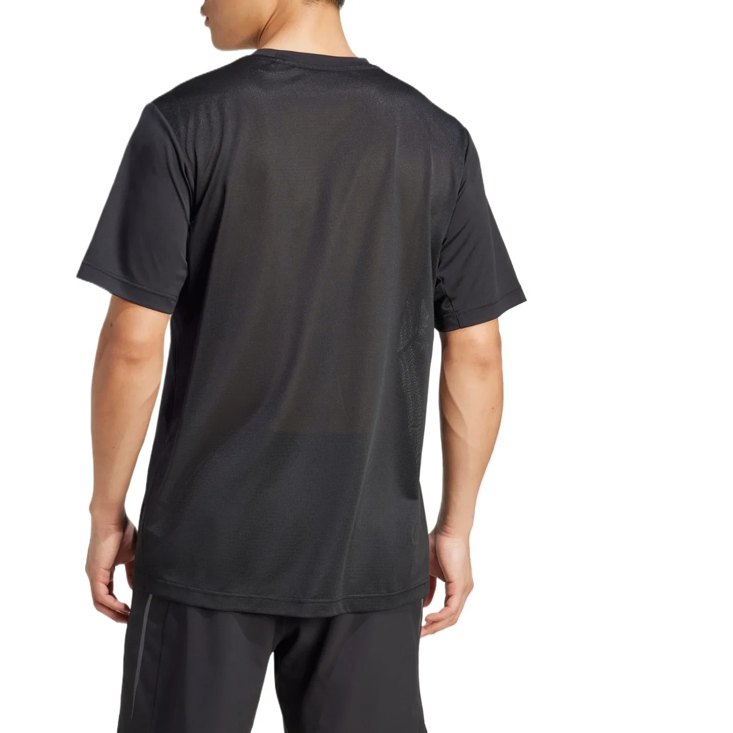 Футболка с круглым вырезом, прямая посадка, Adidas, Black — фото 4