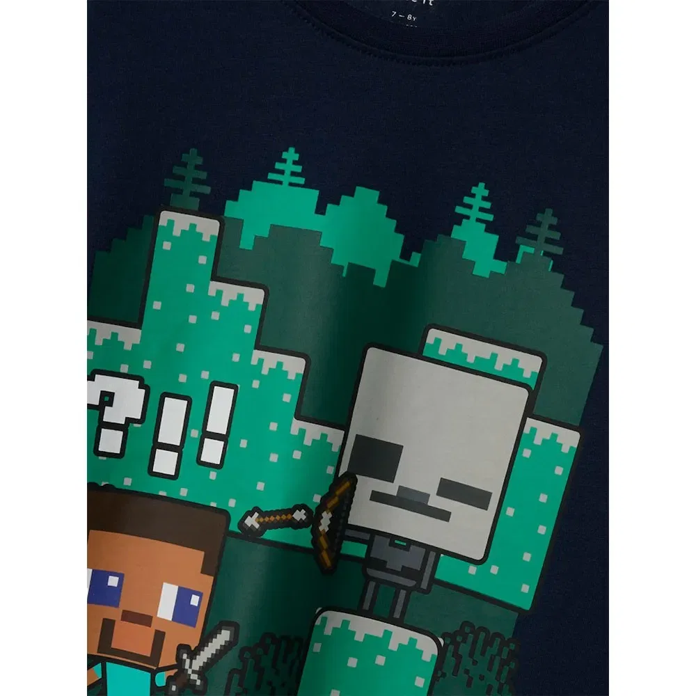 Футболка с длинным рукавом Minecraft Name It, синий — фото 4