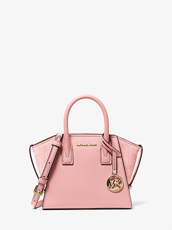 

Сумка Avril очень маленького размера из кожи и замши Michael Kors, красный