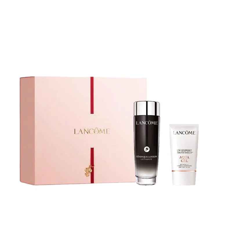 Набор для ухода за кожей с сывороткой и солнцезащитным кремом LANCOME, Black