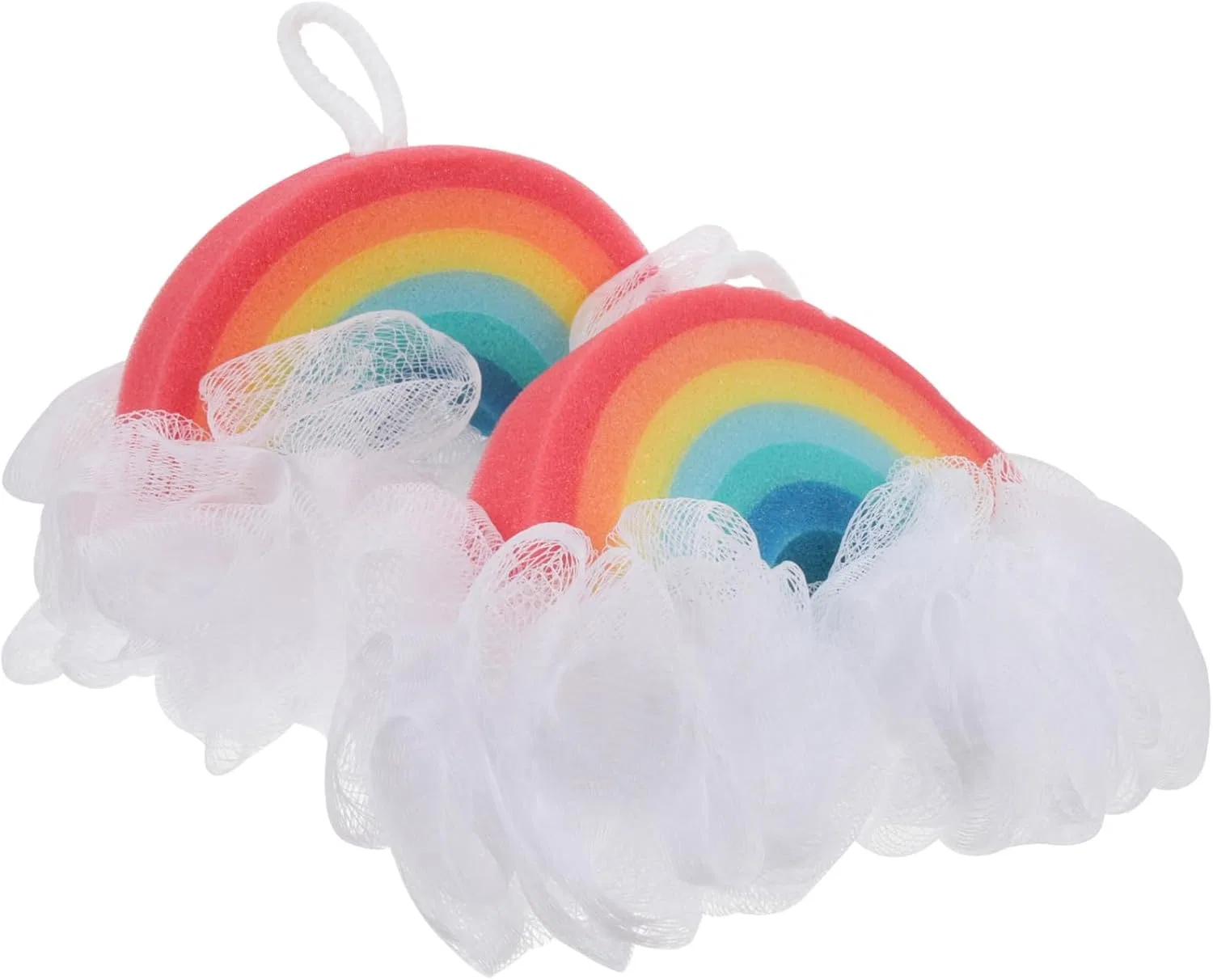 Мочалка для душа Rainbow, 2 шт, Zerodeko, 23x12x3.5 см