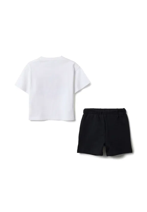 Брюки хлопковые Set by cars - tracksuit bottoms Ovs, Optical White, белый — фото 2
