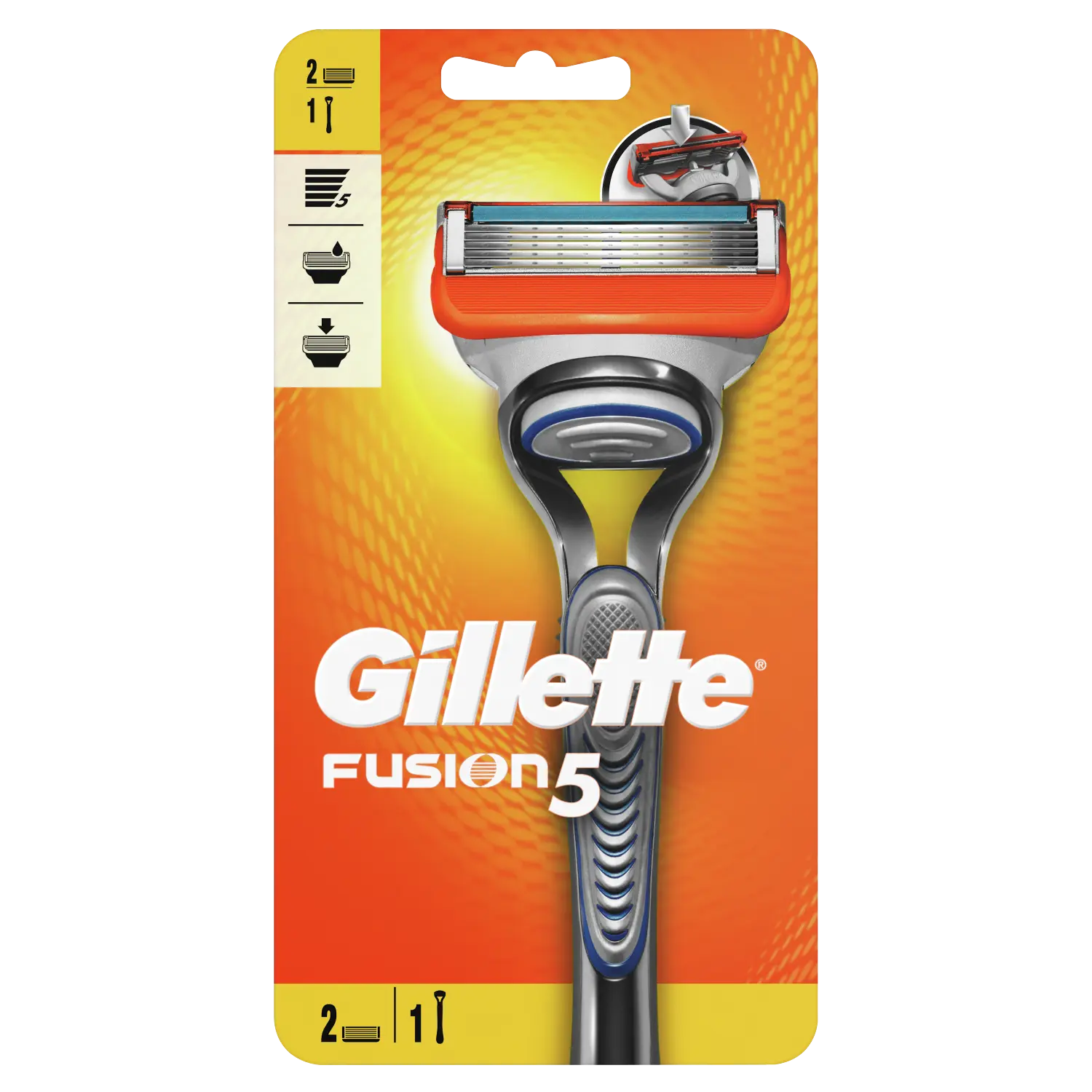 

Gillette Fusion5 бритва, 1 шт + сменный блок 2 шт/1 упаковка