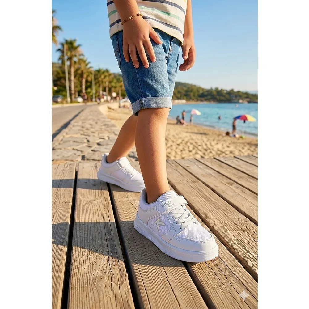 Детские спортивные кроссовки для мальчиков на липучках Kiko Kids — фото 3
