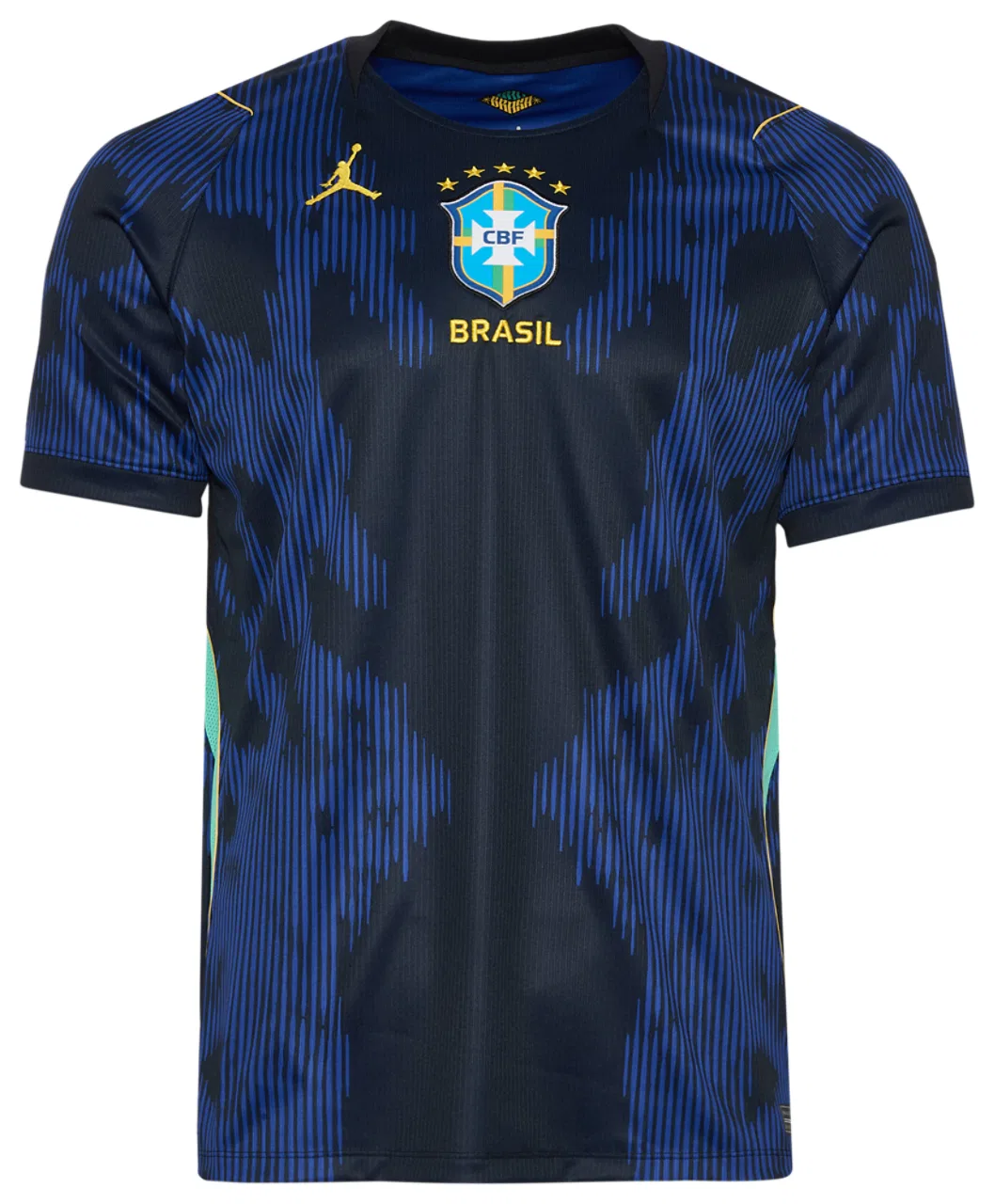 Мужская футболка с коротким рукавом Jordan Brasil Away Jersey, Jordan, Infrared 23/Black