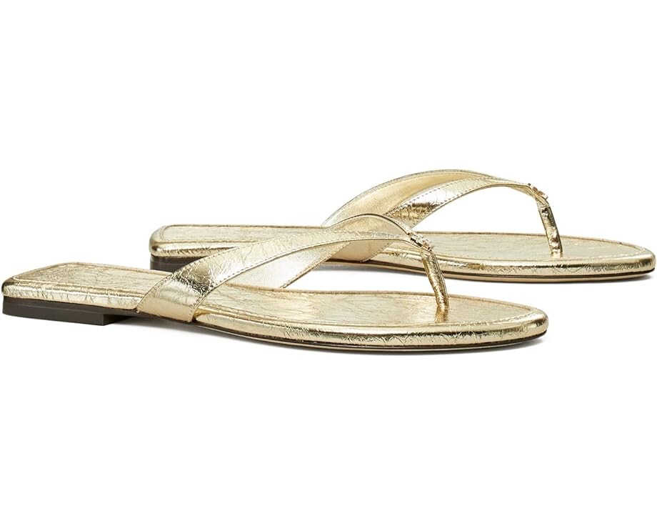 

Сандалии Tory Burch Capri Leather Flip-Flop, цвет Spark Gold