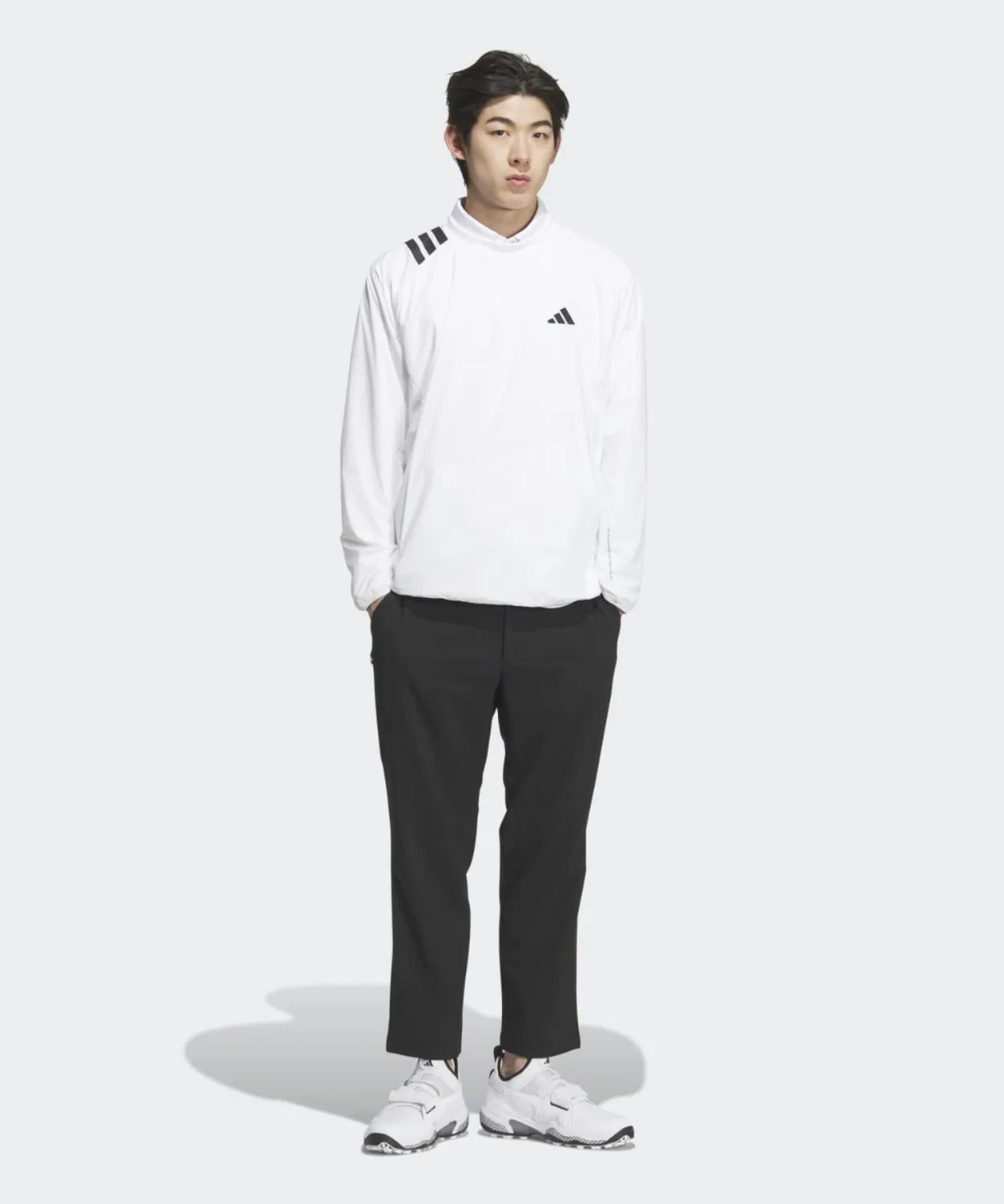 Мужская куртка-блузон с длинным рукавомAdidas Golf, White — фото 4